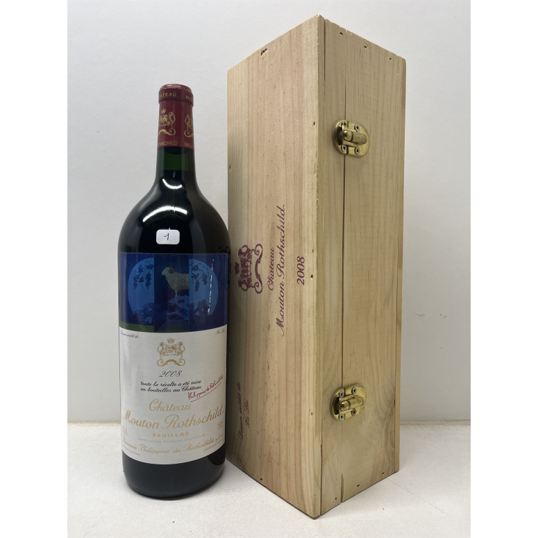Château Mouton Rothschild Caisse Bois 1 x 1,5L 2008