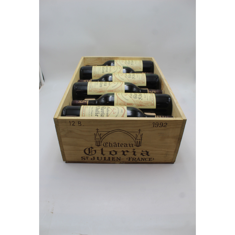 Château Gloria Caisse Bois 12 x 75cl 1992