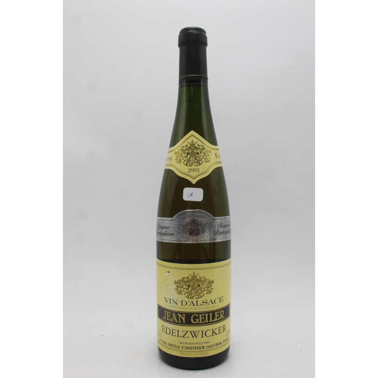 Alsace Réserve Particulière Jean Geiler 2003