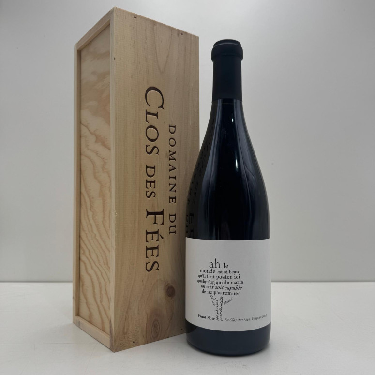 100 Phrases Pinot Noir Domaine du Clos des Fées 2022