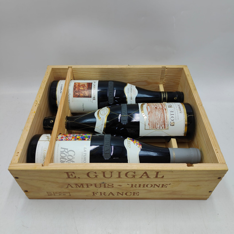 Caisse Trilogie 3 x 75cl Guigal 2007